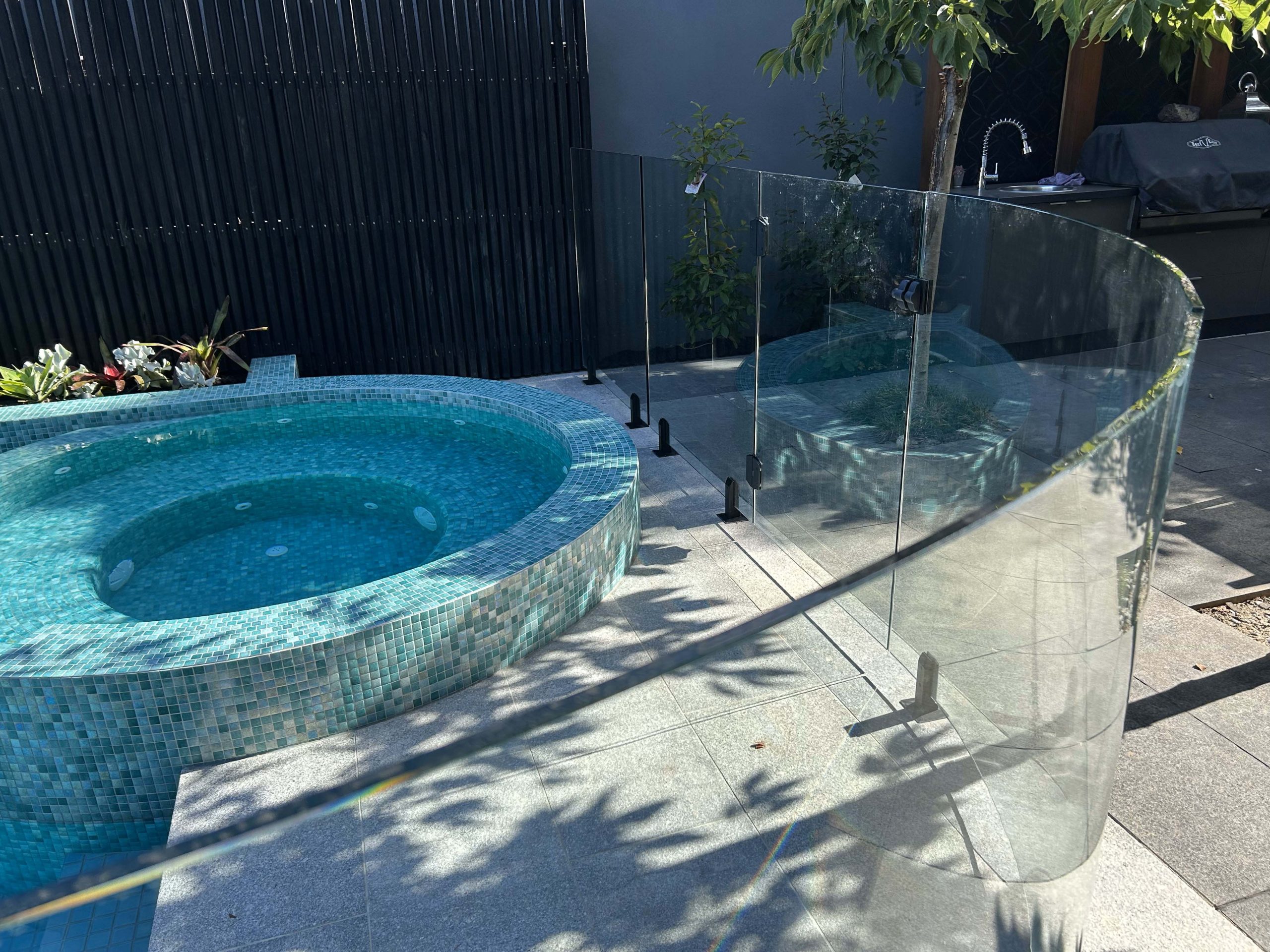 Curved Glass Pool Fence Pacific Pool Fencing